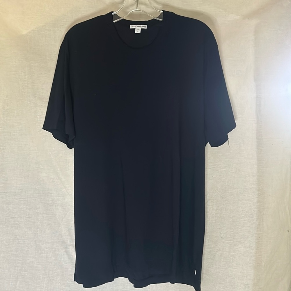 James Perse men’s crew neck T-Shirt black cotton size 4 = US size XL